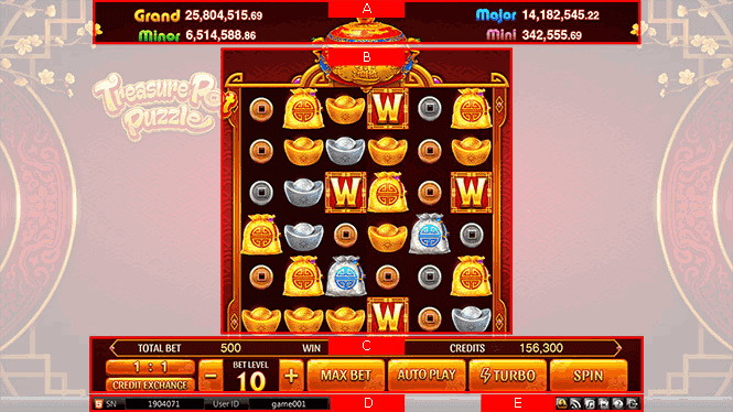 Treasure Pot Puzzle Game Screen Treasure Pot Puzzle Game Screen