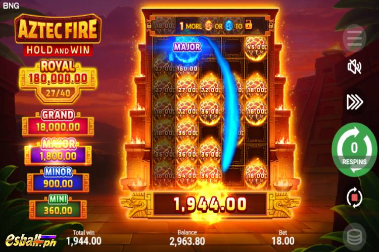 BNG Aztec Fire Slot Jackpots Feature BNG Aztec Fire Slot Jackpots Feature