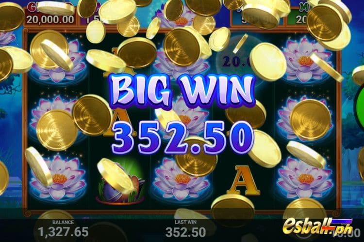 Bet 10 pesos and win 352.5 pesos on Lotus Charm Big Win. Bet 10 pesos and win 352.5 pesos on Lotus Charm Big Win.