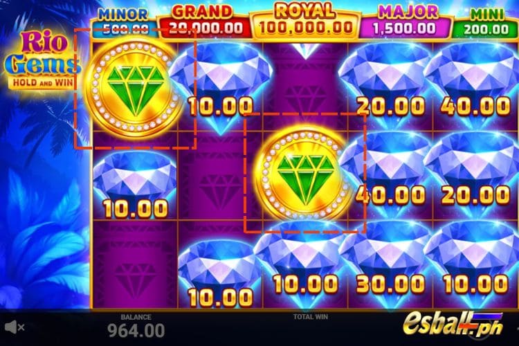 In Hold and Win, Rio Gems: Mystery Symbol In Hold and Win, Rio Gems: Mystery Symbol