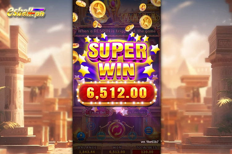 Bet 120 pesos to win Egypt Bonanza Super Win of 6,512 pesos! Bet 120 pesos to win Egypt Bonanza Super Win of 6,512 pesos!