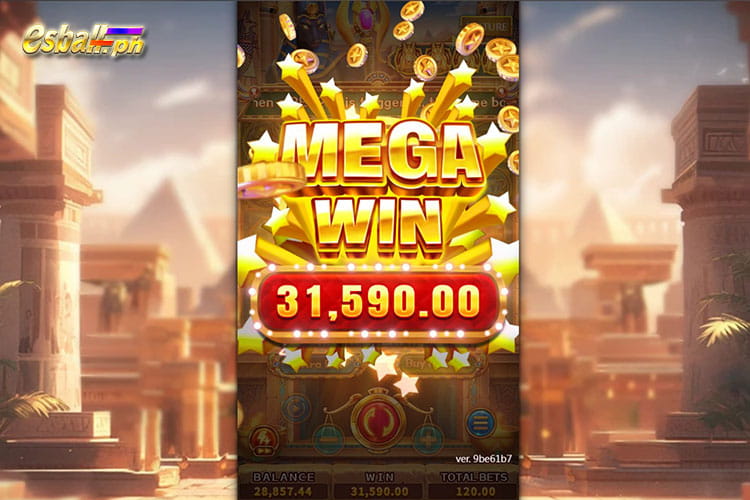 Bet 120 pesos to win Egypt Bonanza Mega Win of 31,590 pesos! Bet 120 pesos to win Egypt Bonanza Mega Win of 31,590 pesos!