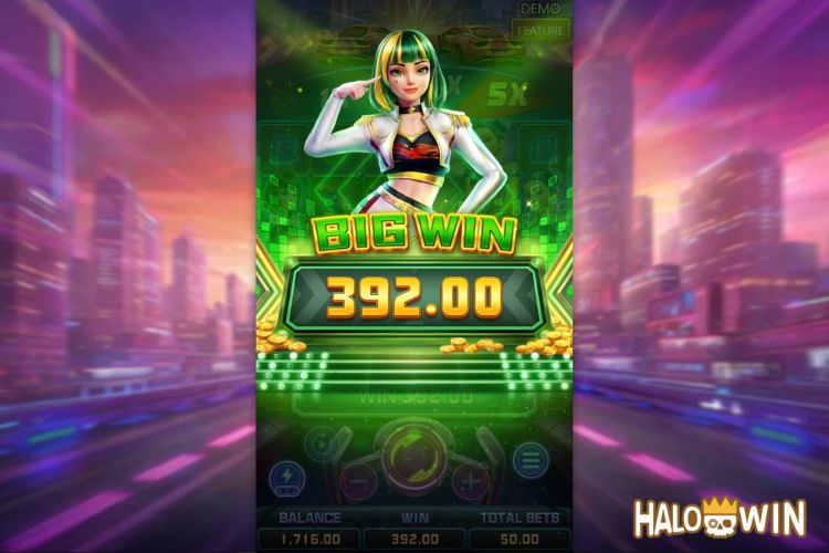 Bet 50 pesos and win 392 pesos on Golden Idol Big Win.