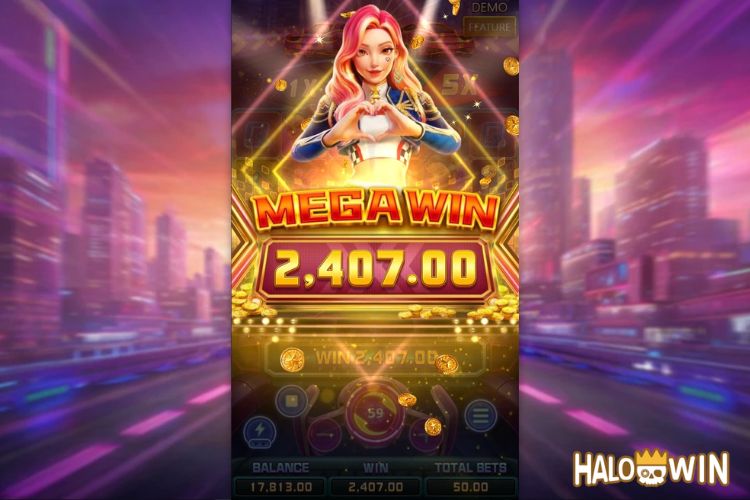 Bet 50 pesos and win 2,407 pesos on Golden Idol Big Win.
