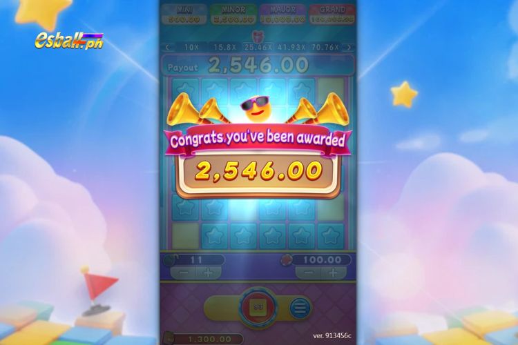 Bet ₱100, 6x6 Layout, Pick 10 Mines, Hit 8 Stars, Win ₱2,546! Bet ₱100, 6x6 Layout, Pick 10 Mines, Hit 8 Stars, Win ₱2,546!