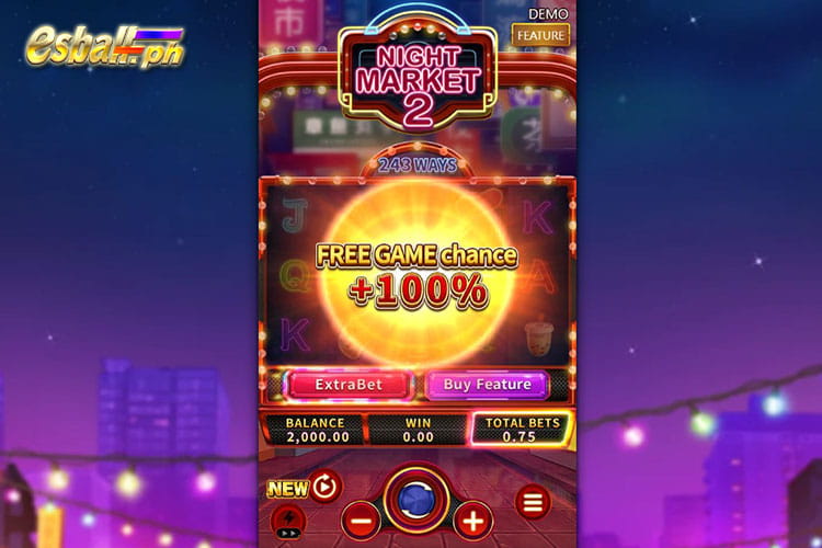FaChai Night Market 2 Slot Game Special Feature: Extra Bet FaChai Night Market 2 Slot Game Special Feature: Extra Bet