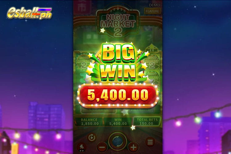 Bet 150 pesos and win 5,400 pesos on FaChai Night Market 2 Big Win! Bet 150 pesos and win 5,400 pesos on FaChai Night Market 2 Big Win!