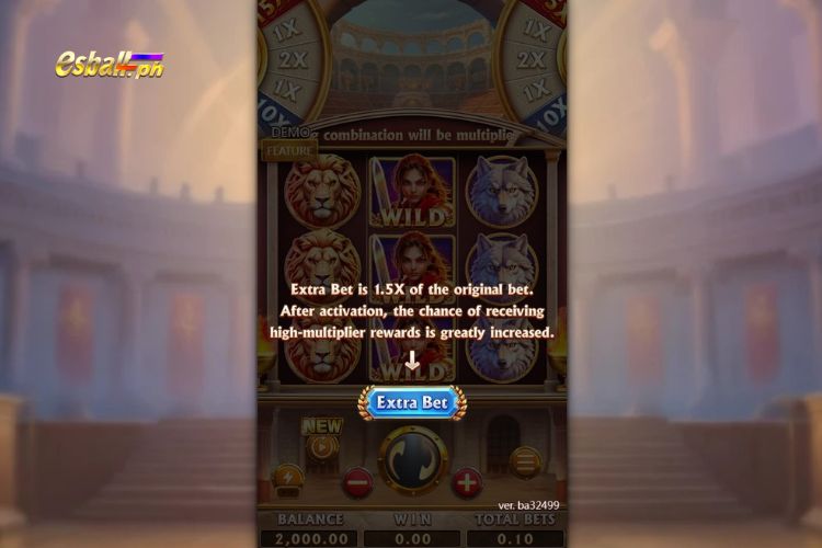 FC Roma Gladiatrix Slot Features: Extra Bet FC Roma Gladiatrix Slot Features: Extra Bet