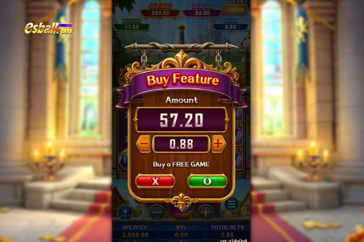 FaChai Sword Of King Slot Feature: Bonus Buy