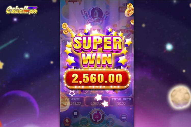 Bet 80 pesos and get 2,560 pesos in Fachai War Of The Universe Super Win! Bet 80 pesos and get 2,560 pesos in Fachai War Of The Universe Super Win!