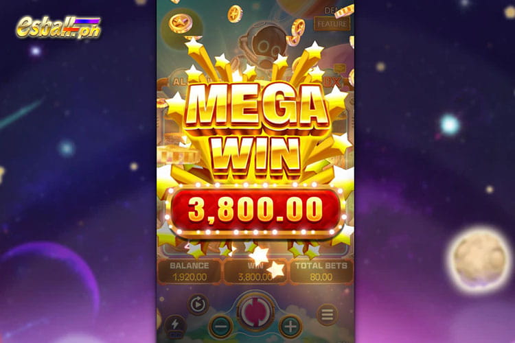 Bet 80 pesos and get 3,800 pesos in Fachai War Of The Universe Mega Win! Bet 80 pesos and get 3,800 pesos in Fachai War Of The Universe Mega Win!