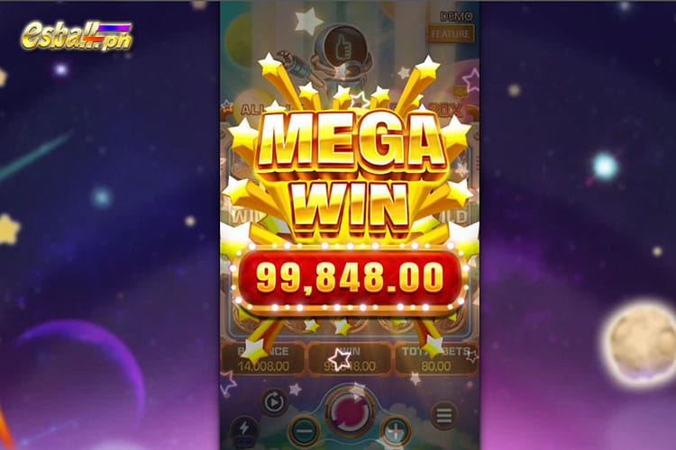 Bet 80 pesos and get 99,848 pesos in Fachai War Of The Universe Mega Win! Bet 80 pesos and get 99,848 pesos in Fachai War Of The Universe Mega Win!