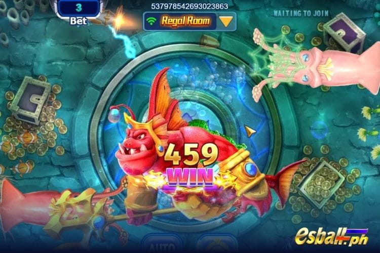 Bet 6 and get a big win 459 in JILI All Star Fishing game.
