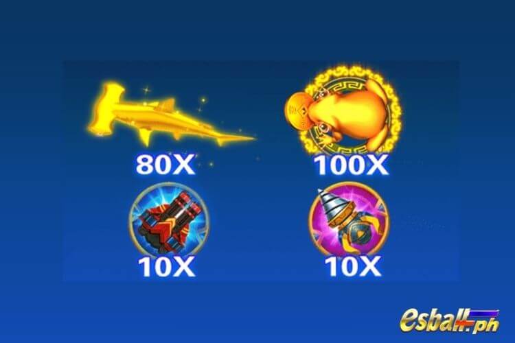 JDB Cai Shen Fishing Game Paytable