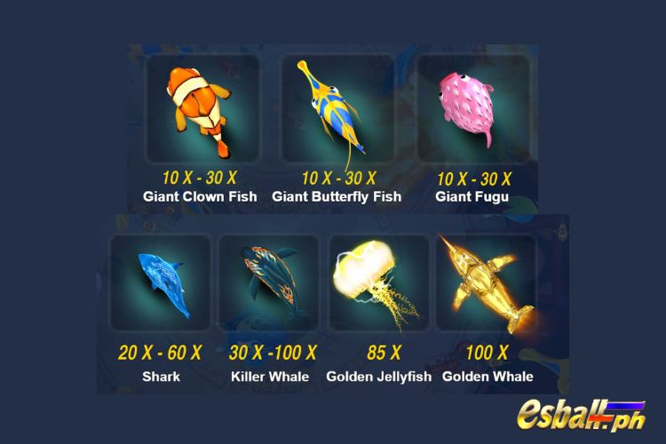 JILI Fortune King Jackpot Fishing Giant Mediuum Fish