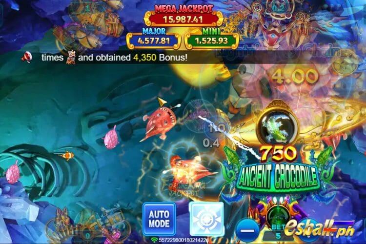 Bet 5 and get a big win 750 in Fortune King Jackpot.