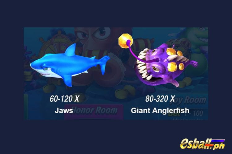 JILI Mega Fishing Paytable