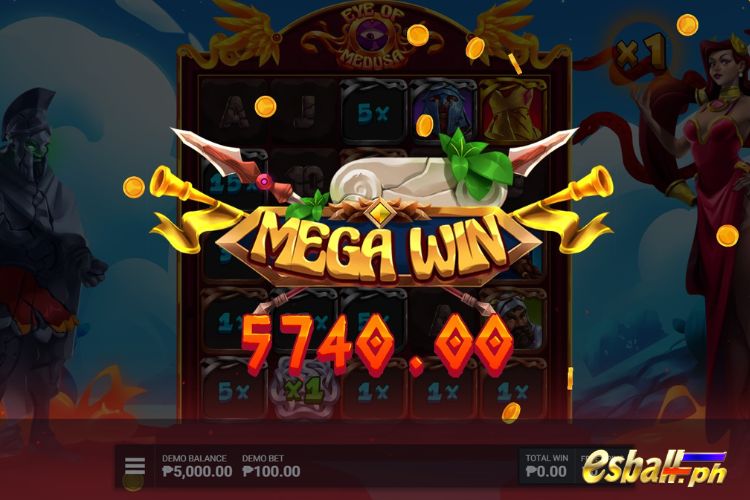Bet 100 pesos and win 5,740 pesos on Eye Of Medusa Big Win. Bet 100 pesos and win 5,740 pesos on Eye Of Medusa Big Win.