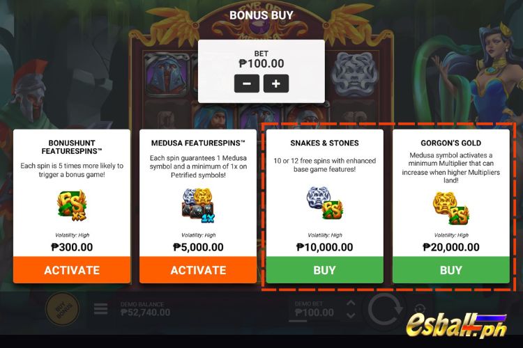 Eye Of Medusa: Bonus Buy Eye Of Medusa: Bonus Buy