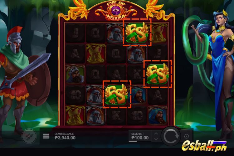 3+ Scatters trigger the Free Spins feature. 3+ Scatters trigger the Free Spins feature.