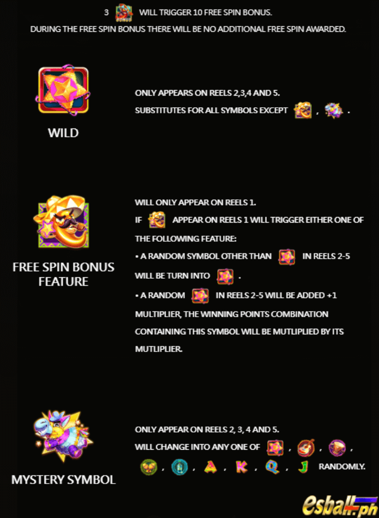 Free Spin Bonus Game - Paytable Free Spin Bonus Game - Paytable