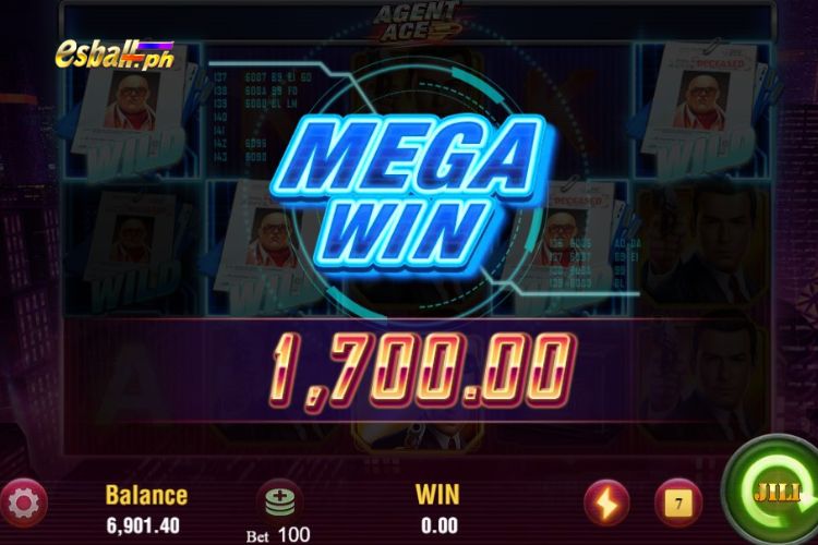 Bet 100 pesos for a Jili Agent Ace MEGA win of 1,600 pesos! Bet 100 pesos for a Jili Agent Ace MEGA win of 1,600 pesos!