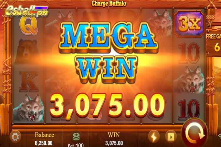 Bet 100 pesos on Jili Charge Buffalo and win 3,075 pesos mega win! Bet 100 pesos on Jili Charge Buffalo and win 3,075 pesos mega win!