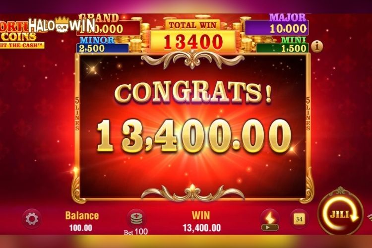 Win ₱13,400 on Jili Fortune Coins Slot Hold and Win! Win ₱13,400 on Jili Fortune Coins Slot Hold and Win!