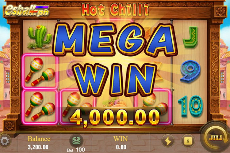 Bet 100 pesos and get 4,000 pesos in Jili Hot Chilli Mega Win! Bet 100 pesos and get 4,000 pesos in Jili Hot Chilli Mega Win!