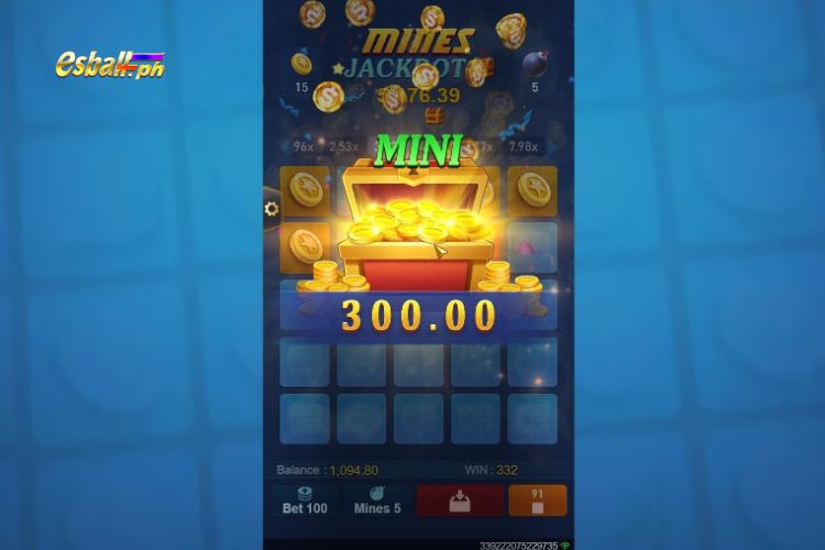 Jili Mines Game Progressive Jackpot Win ₱300 MINI WIN! Jili Mines Game Progressive Jackpot Win ₱300 MINI WIN!