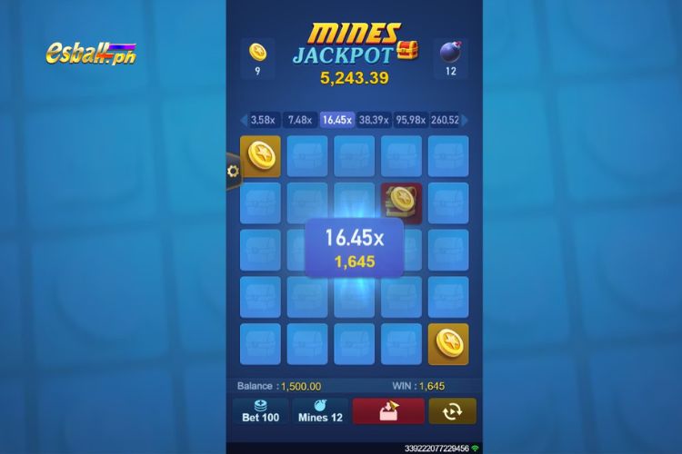 Bet ₱100, Pick 12 Mines, Hit 3 Stars, Win ₱1,645! Bet ₱100, Pick 12 Mines, Hit 3 Stars, Win ₱1,645!