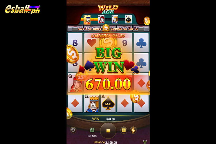 Bet 100 pesos and Get Jili Wild Ace Big Win 670 pesos Bet 100 pesos and Get Jili Wild Ace Big Win 670 pesos