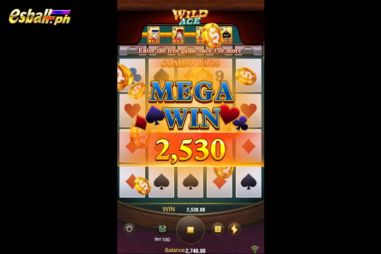 Bet 100 pesos and Get Jili Wild Ace Mega Win 2,530 pesos Bet 100 pesos and Get Jili Wild Ace Mega Win 2,530 pesos