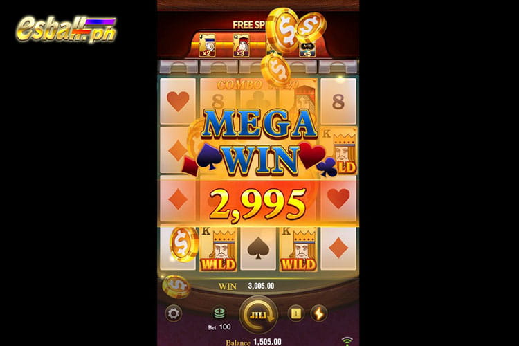 Bet 100 pesos and Get Jili Wild Ace Mega Win 2,995 pesos Bet 100 pesos and Get Jili Wild Ace Mega Win 2,995 pesos
