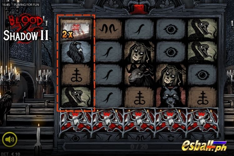 Blood & Shadow 2 Features: Multiplier Guillotine xSplit Blood & Shadow 2 Features: Multiplier Guillotine xSplit
