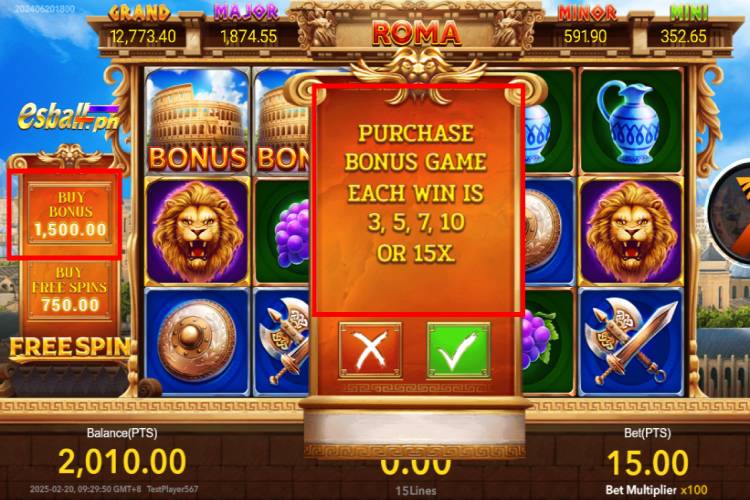 Nextspin Roma Slot Game - Buy Bonus Game Nextspin Roma Slot Game - Buy Bonus Game