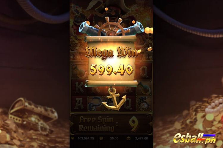 Bet 36 pesos and win 599.4 pesos on Captain's Bounty PG Slot Big Win! Bet 36 pesos and win 599.4 pesos on Captain's Bounty PG Slot Big Win!