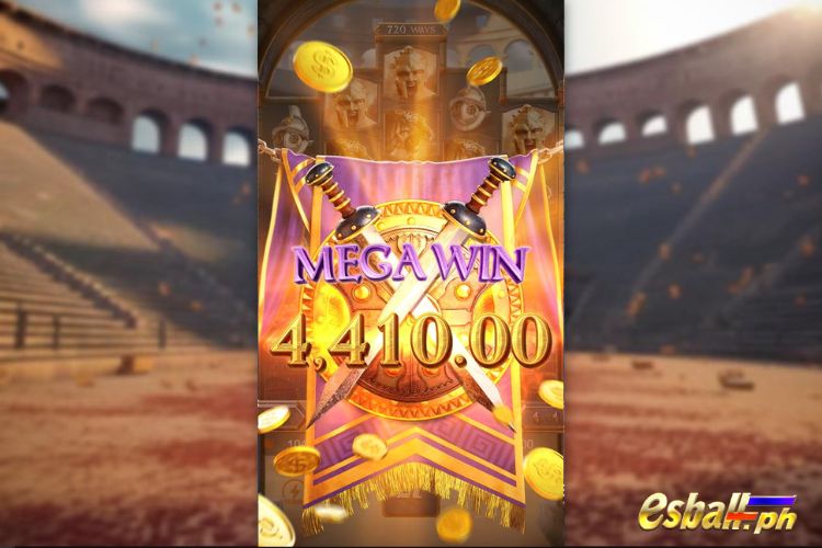Bet 180 pesos and win 4,410 pesos on Gladiator's Glory Big Win. Bet 180 pesos and win 4,410 pesos on Gladiator's Glory Big Win.