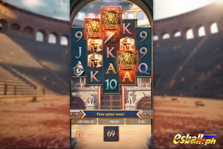 Gladiator's Glory Free Spins Feature Gladiator's Glory Free Spins Feature