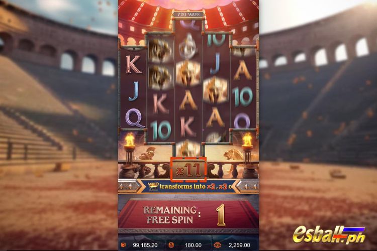 Gladiator's Glory Free Spins Feature Gladiator's Glory Free Spins Feature