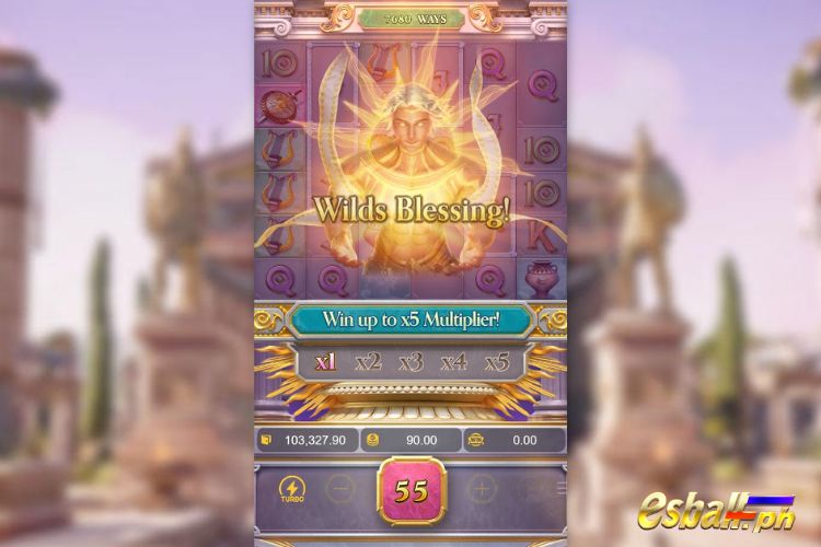 Rise Of Apollo Slot Wilds Blessing Feature Rise Of Apollo Slot Wilds Blessing Feature