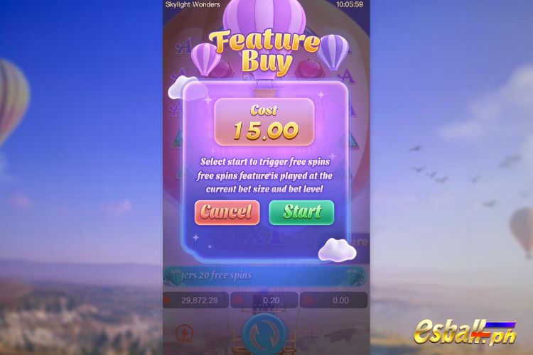Skylight Wonders Features: Bonus Buy Skylight Wonders Features: Bonus Buy