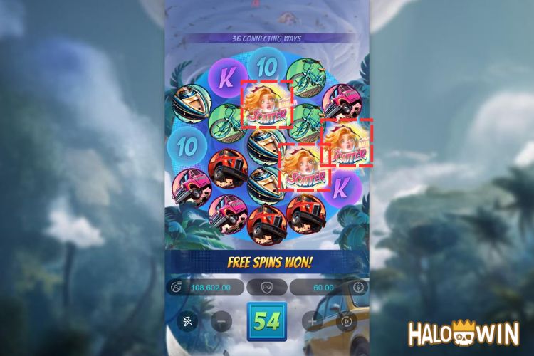 Landing 3 Scatter symbols awards 8 Free Spins Landing 3 Scatter symbols awards 8 Free Spins