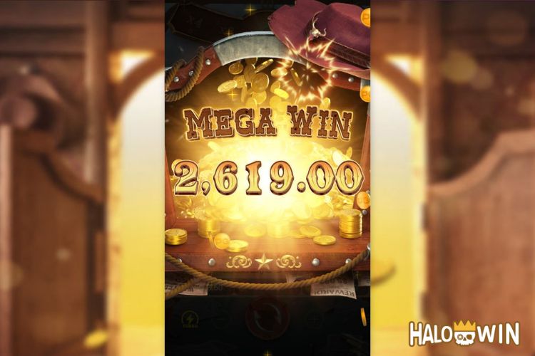 Bet 90 pesos and win 2,619 pesos on Wild Bounty Showdown Big Win.