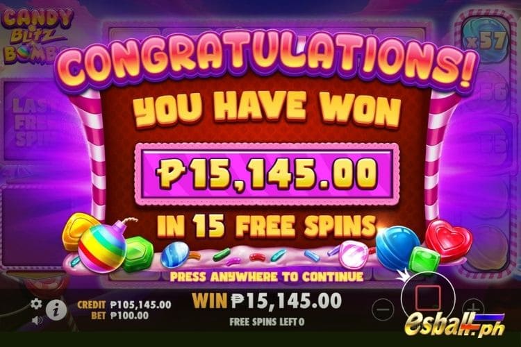 Get 15,145 Pesos in PP Candy Blitz Bombs Free Game. Get 15,145 Pesos in PP Candy Blitz Bombs Free Game.