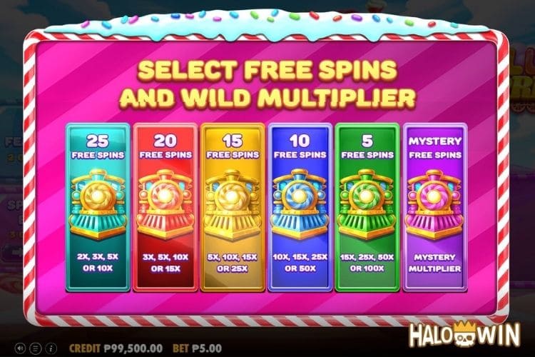 Free Spins: choose 1 of 6 modes Free Spins: choose 1 of 6 modes