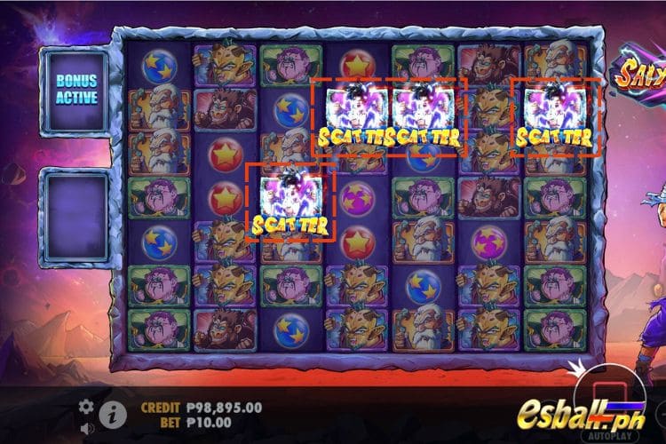 3+ Scatters trigger the Free Spins feature 3+ Scatters trigger the Free Spins feature