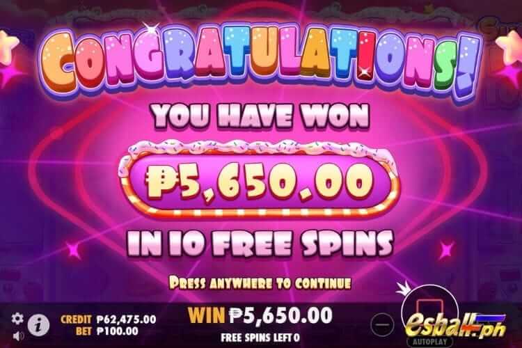 Bet 100 pesos to get Big Win 5,560 in Sugar Rush 1000 free spins! Bet 100 pesos to get Big Win 5,560 in Sugar Rush 1000 free spins!