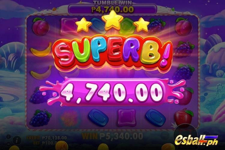 Bet 100 pesos and win 4,740 pesos on Sweet Bonanza Big Win. Bet 100 pesos and win 4,740 pesos on Sweet Bonanza Big Win.