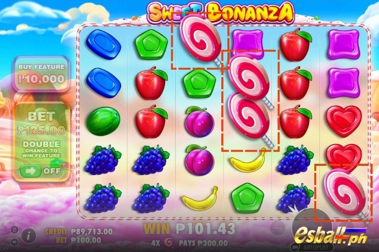 4+ Scatters trigger the Free Spins feature. 4+ Scatters trigger the Free Spins feature.